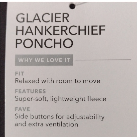 ATHLETA SHALE GRAY GLACIER HANDKERCHIEF PONCHO - Picture 7 of 10